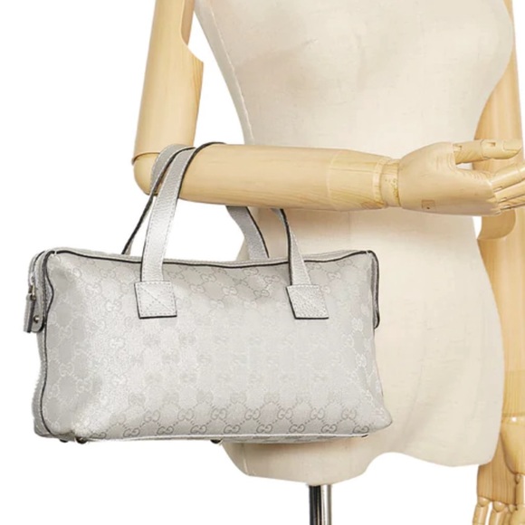 GUCCI Monogram Small Boston Silver - Picture 5 of 10